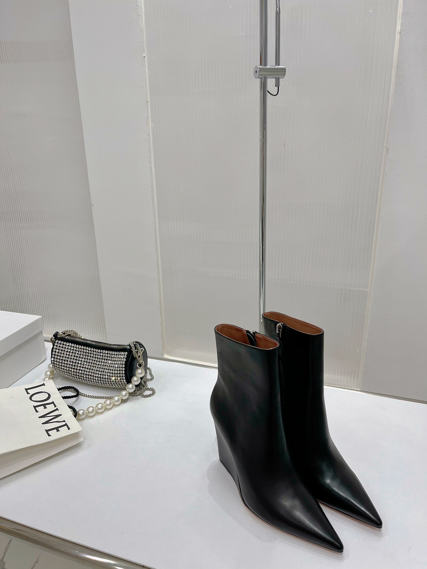 AMINA MUADDI PERNILLE BOOTIE BLACK AM60003