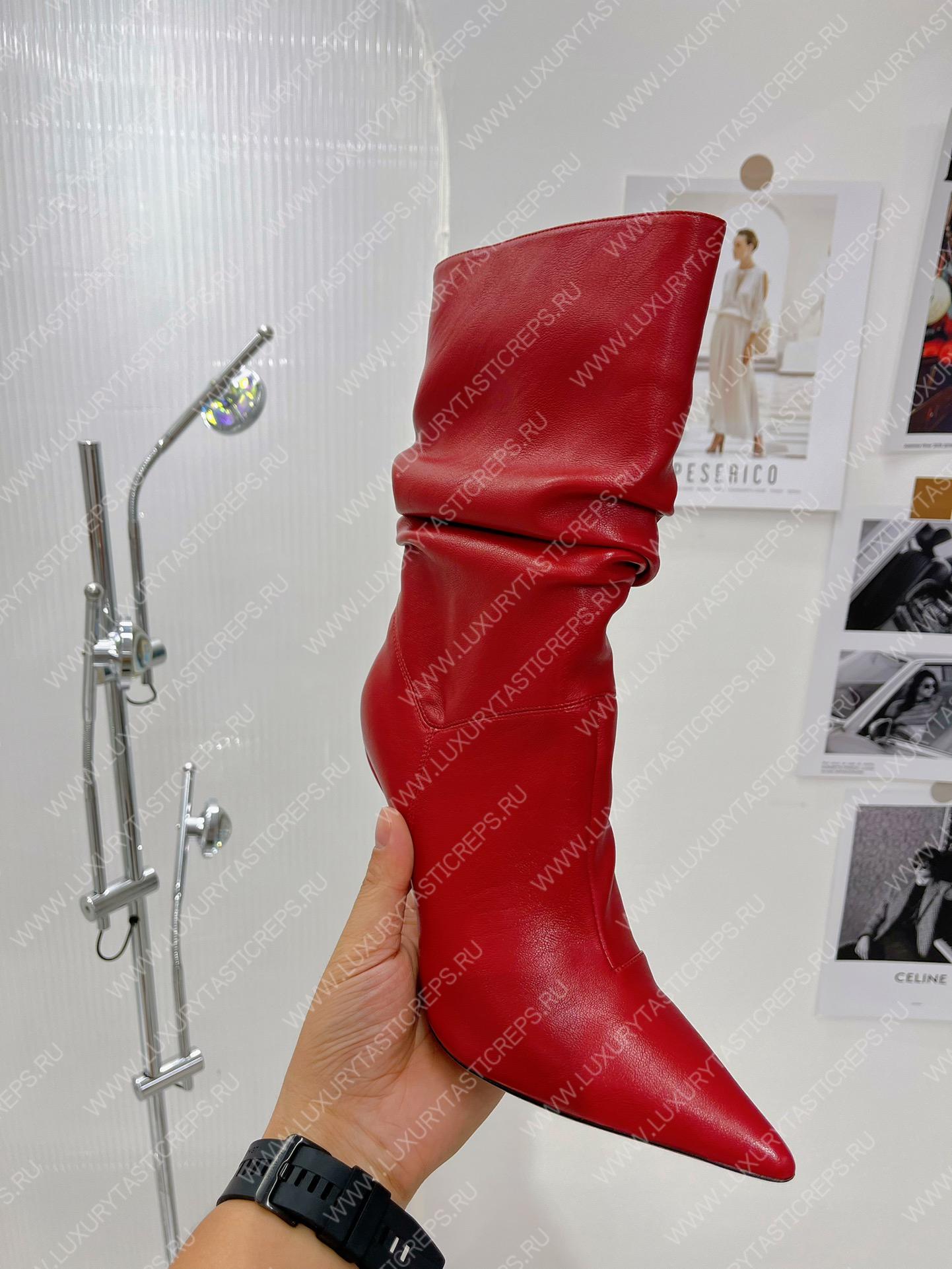 AMINA MUADDI JAHLEEL BOOTIE RED AM60004