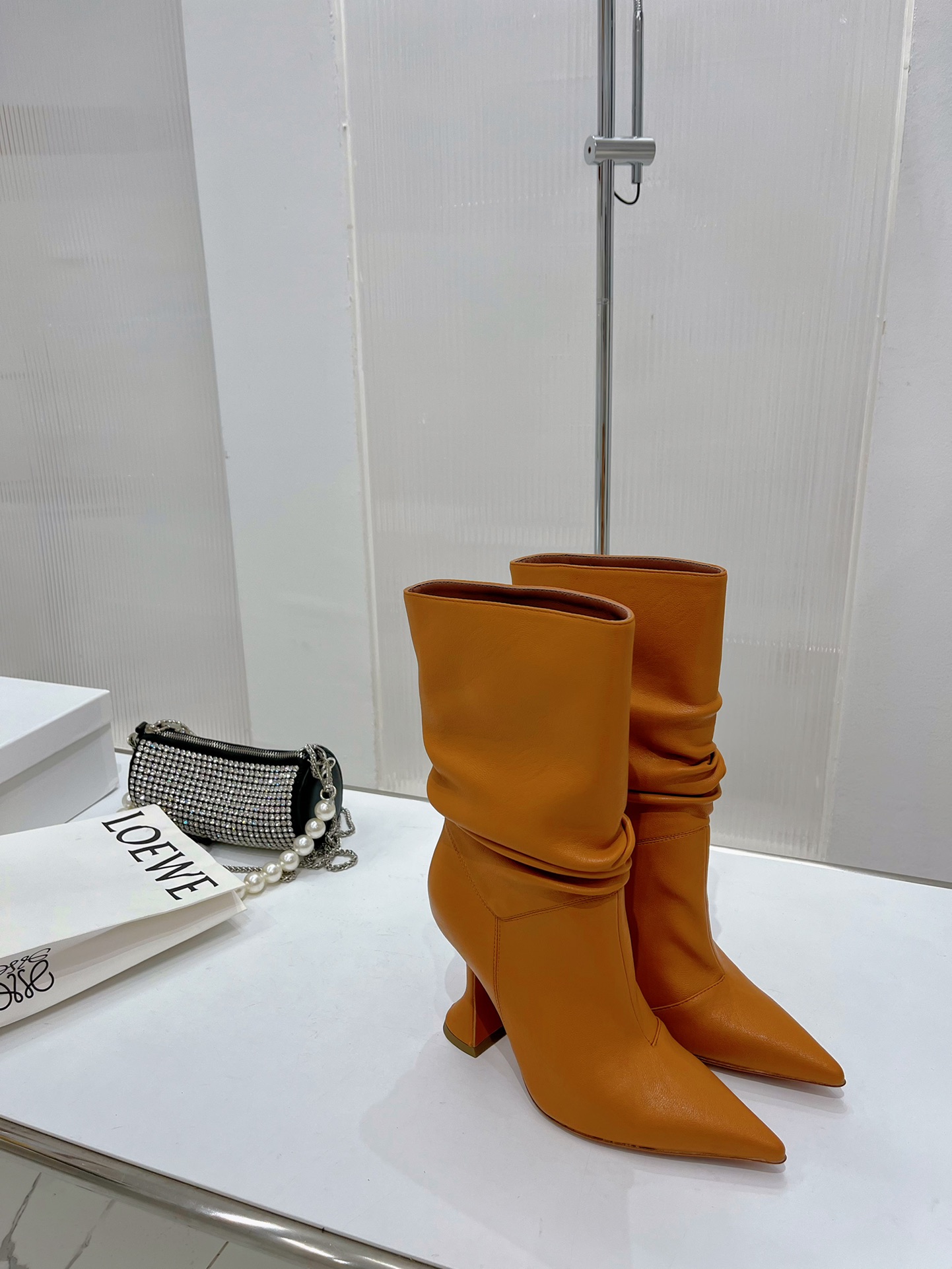 AMINA MUADDI JAHLEEL BOOTIE MUSTARD AM60004