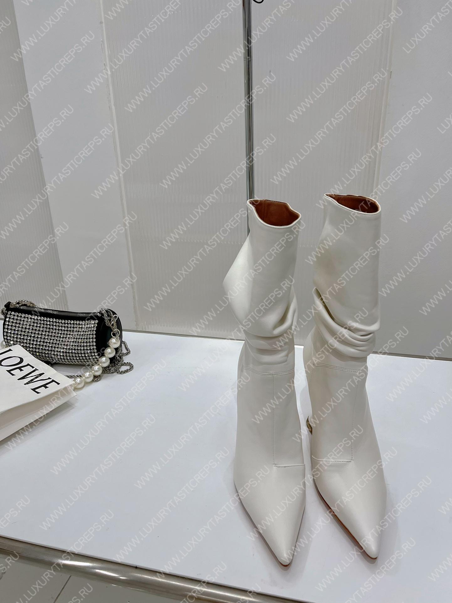 AMINA MUADDI JAHLEEL BOOTIE WHITE AM60004