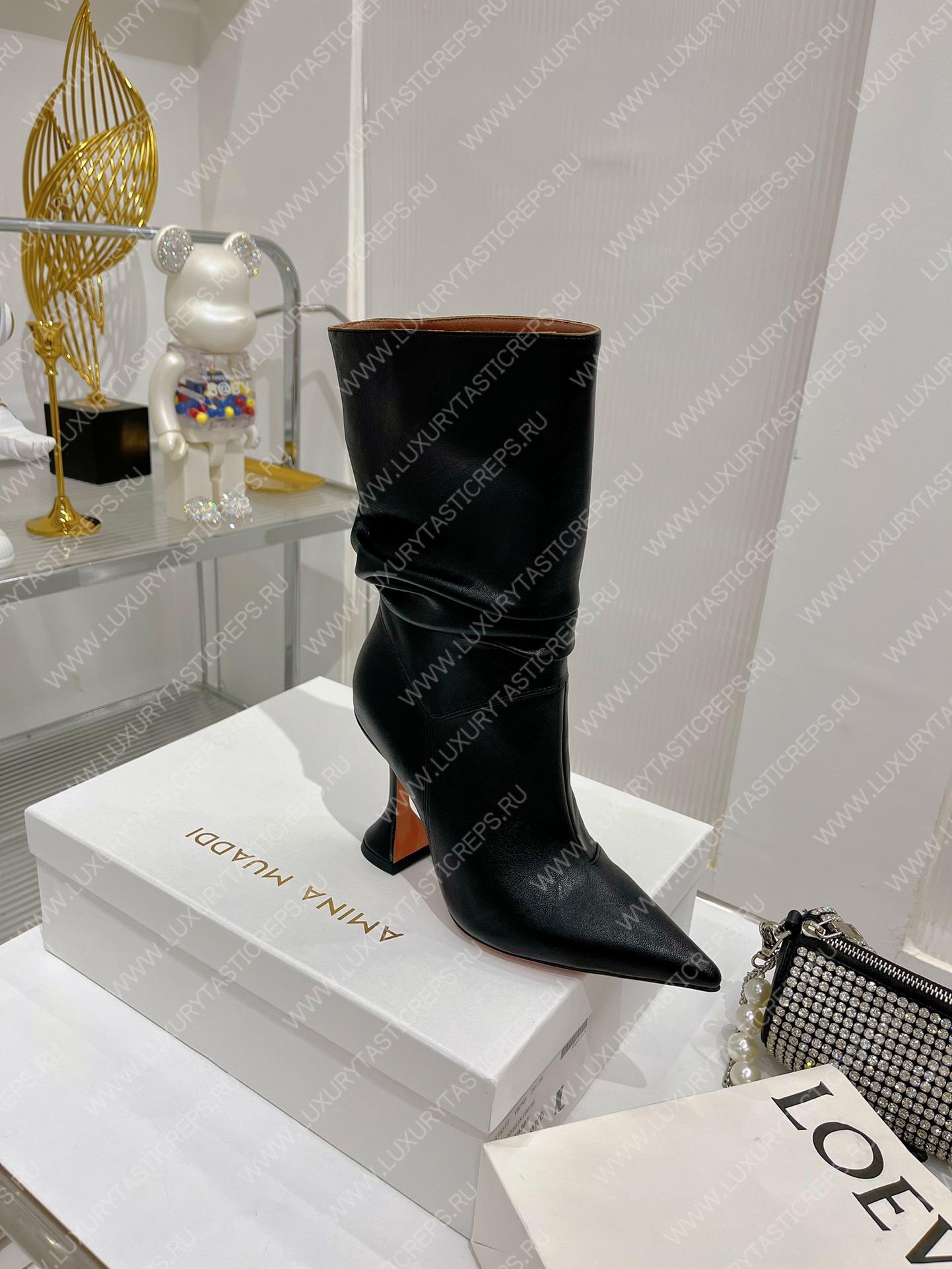 AMINA MUADDI JAHLEEL BOOTIE BLACK AM60004
