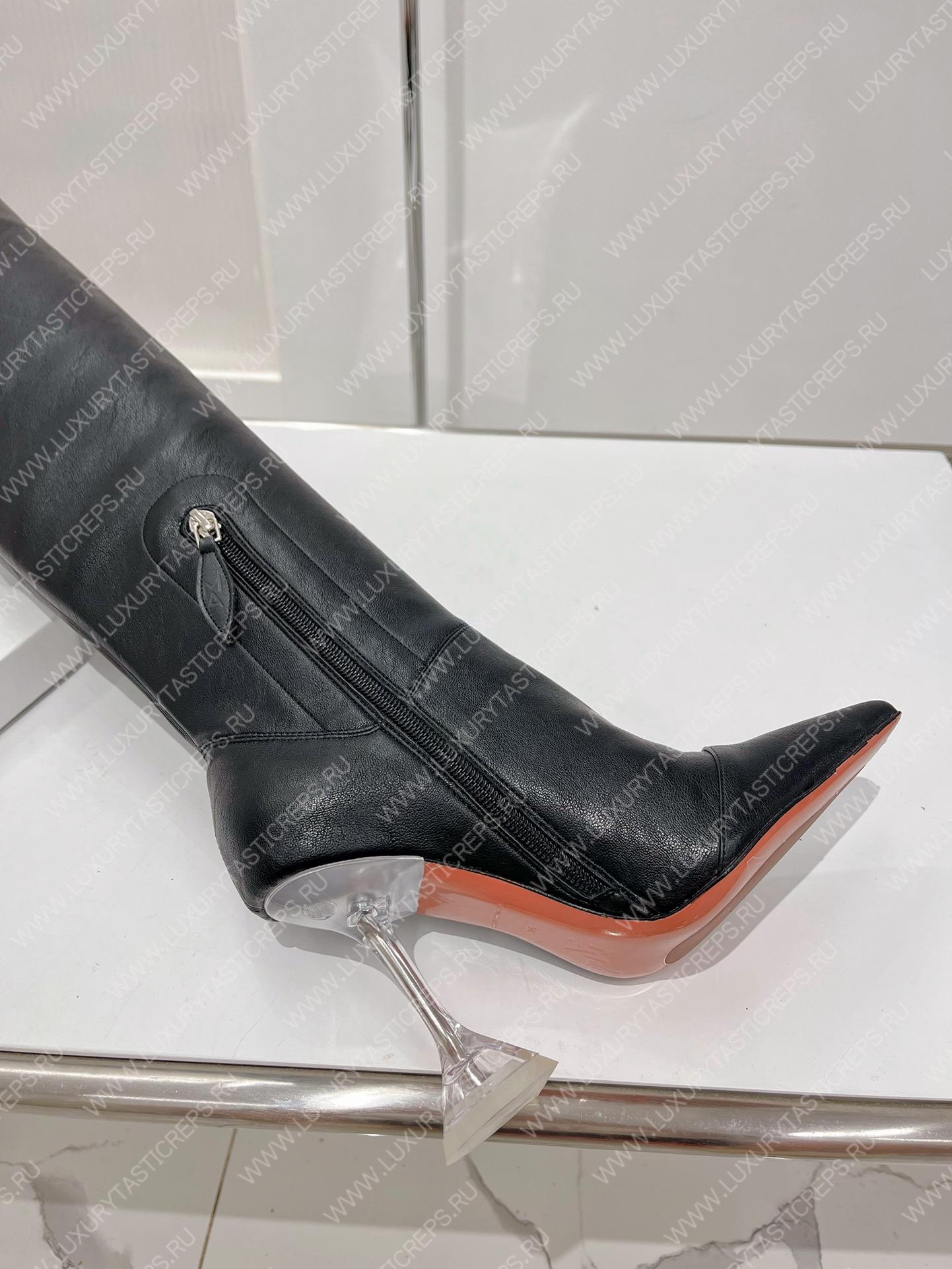 AMINA MUADDI LONG BOOT BLACK AM5001