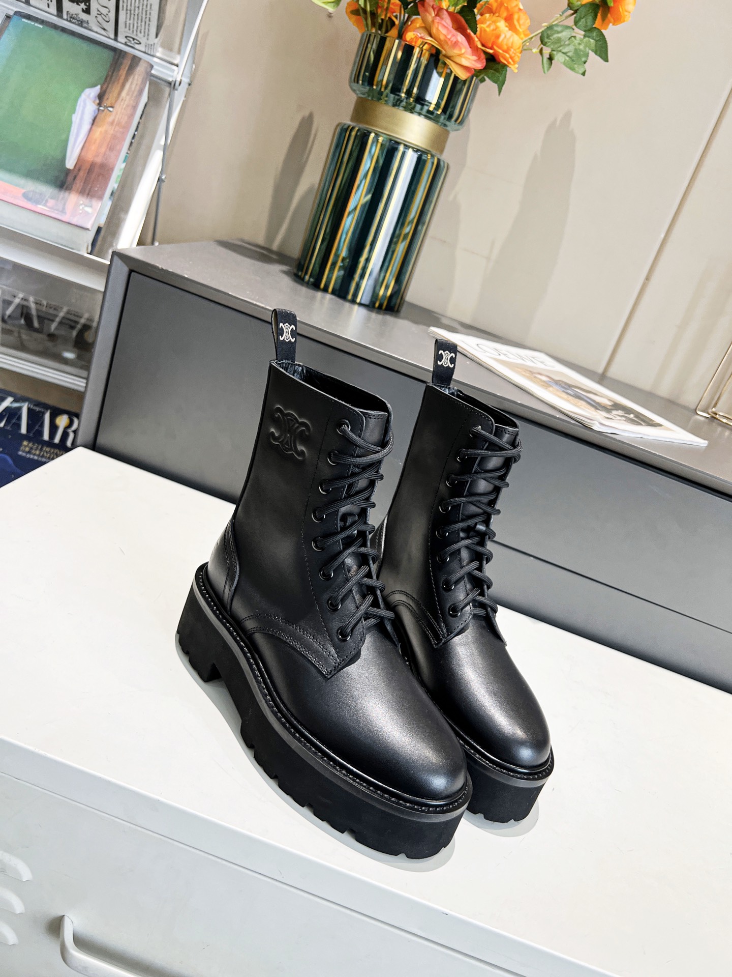 Ce**e bulky laced up boot black 347183657c