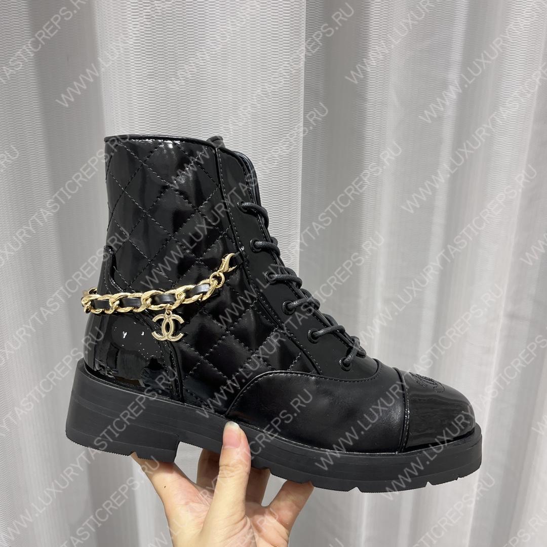 Ch*el short biker boots black 1082715