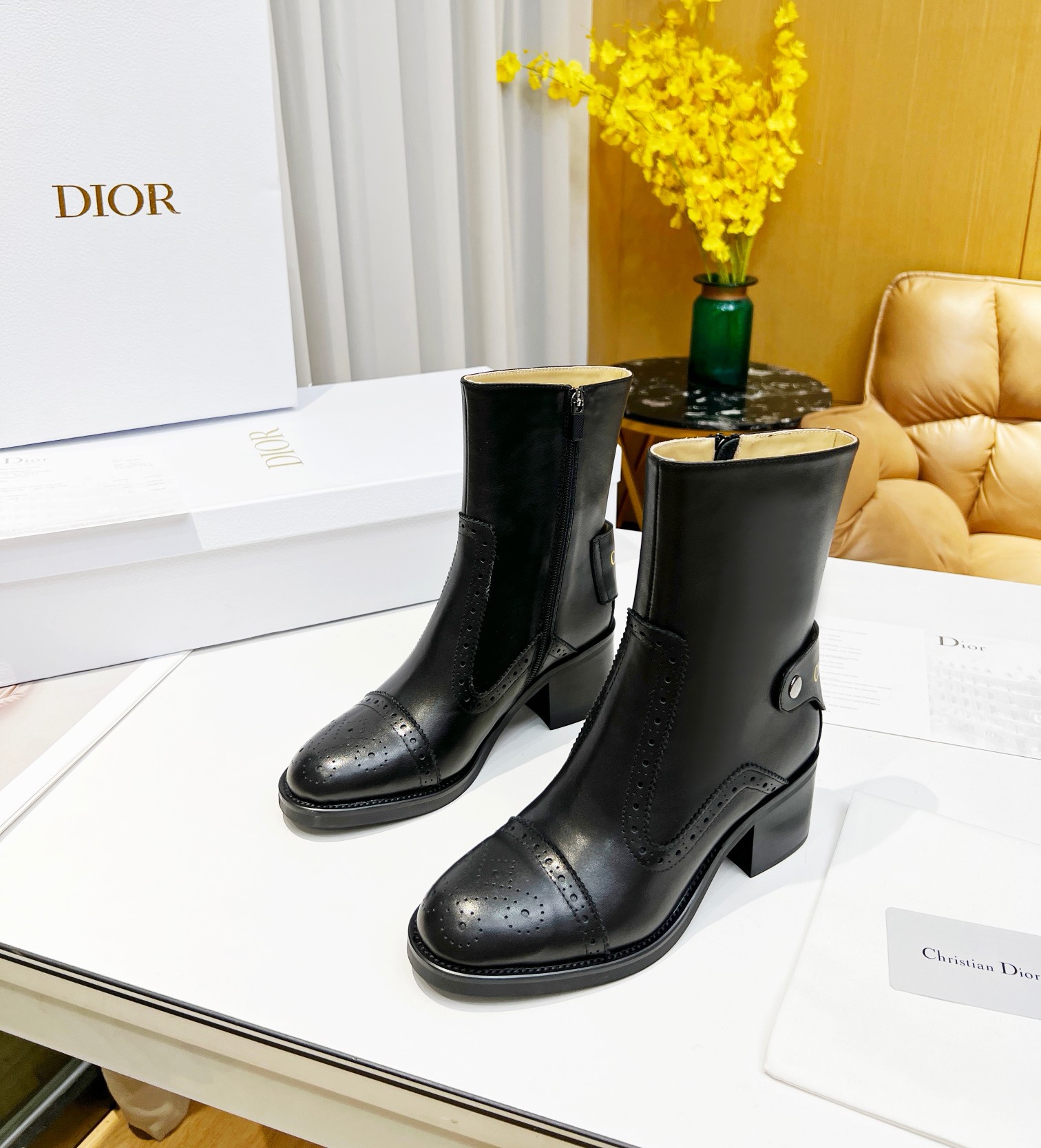 D*or d-folk heeled ankle boot black kci826vea_s900