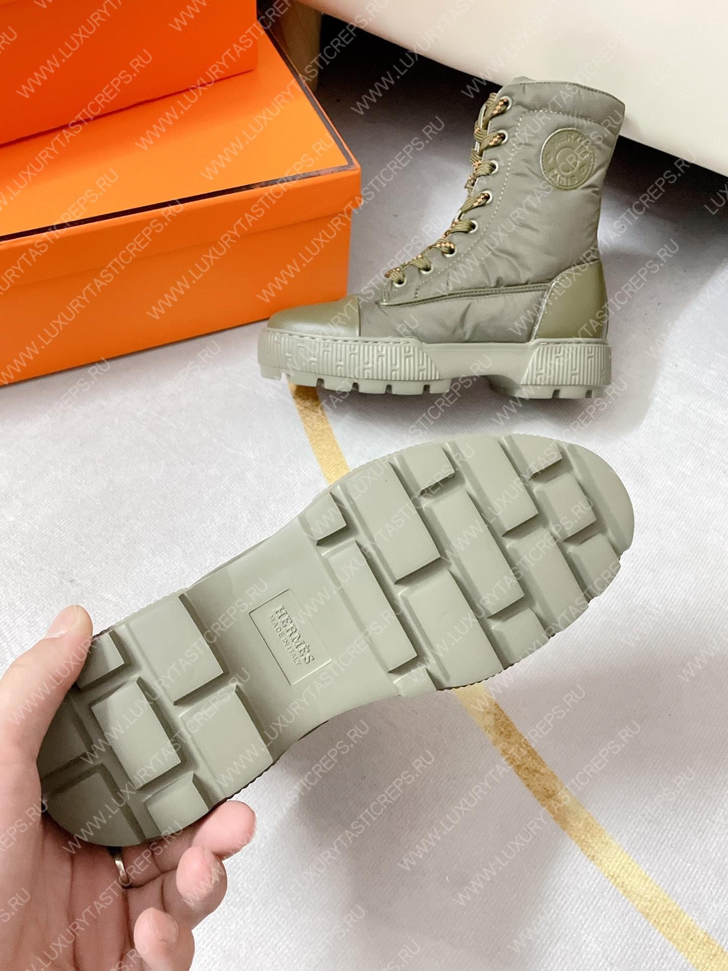 H**mes fresh ankle boot kaki h222052z