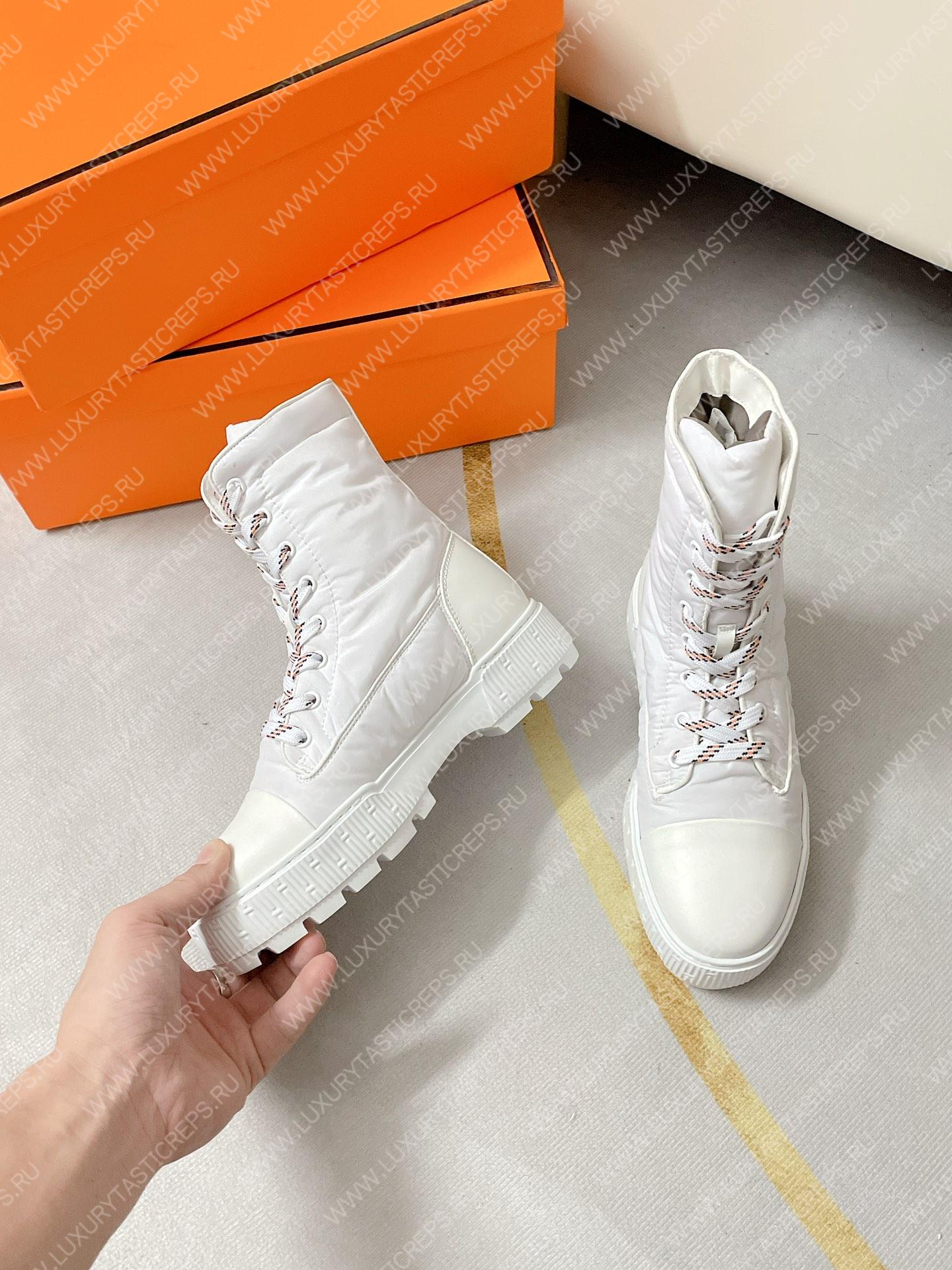 H**mes fresh ankle boot white h222052z