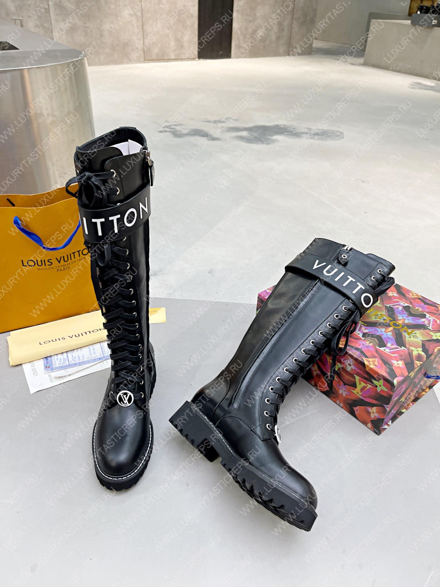 l**is V*t*n territory flat high ranger boots black 1a9h1m