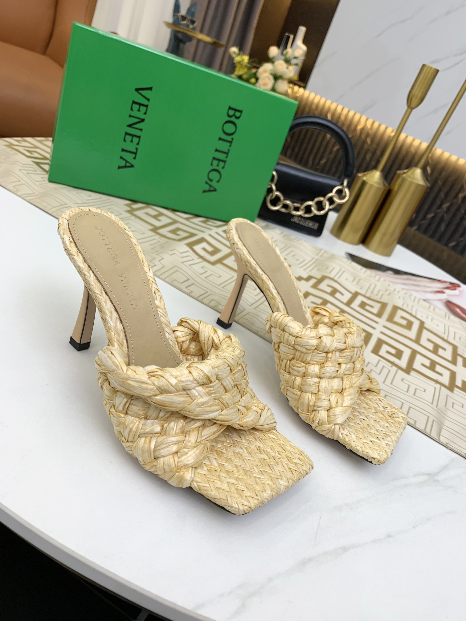 bo*te*ga Ve*ne*ta dot wave mules sugar cane 708882v