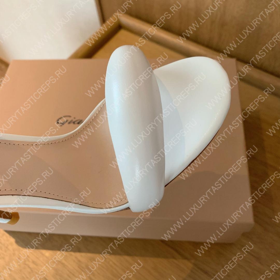 GIANVITO ROSSI BIJOUX NAPPA SANDAL WHITE G61635