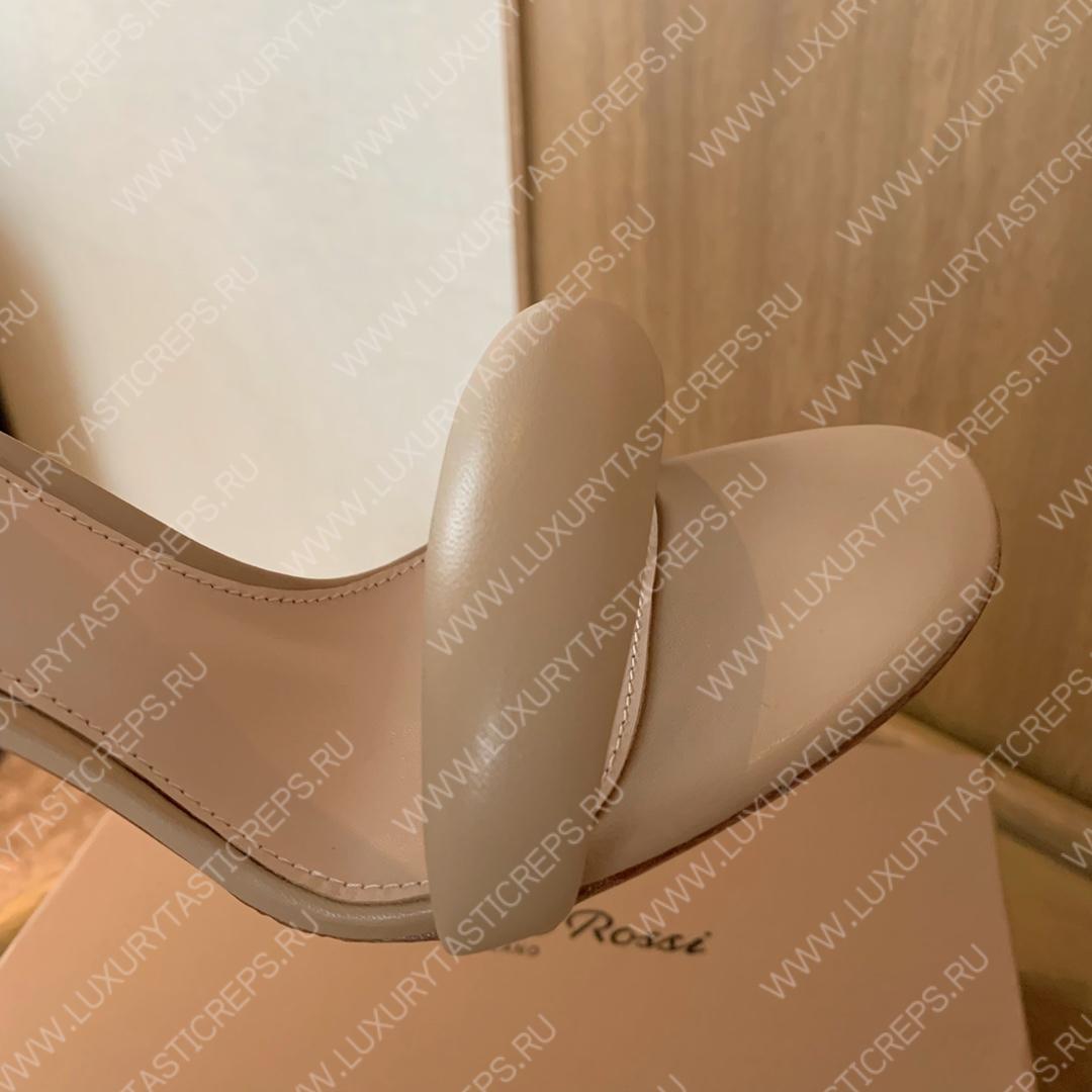 GIANVITO ROSSI BIJOUX NAPPA SANDAL FAWN G61635