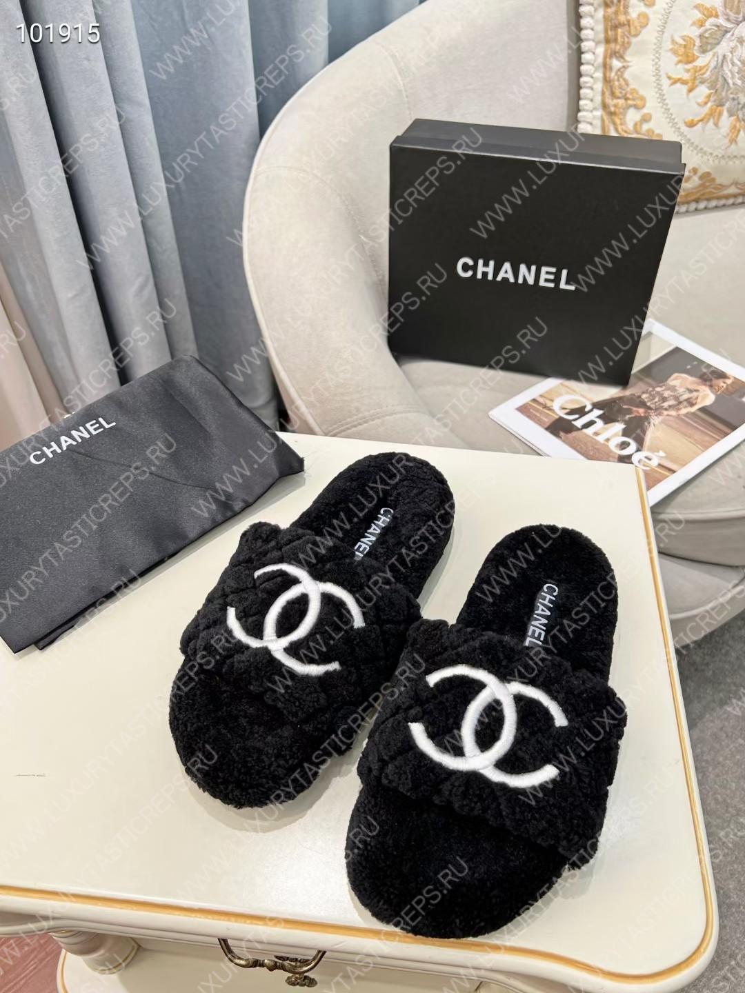 Ch*el wool mules black g39059
