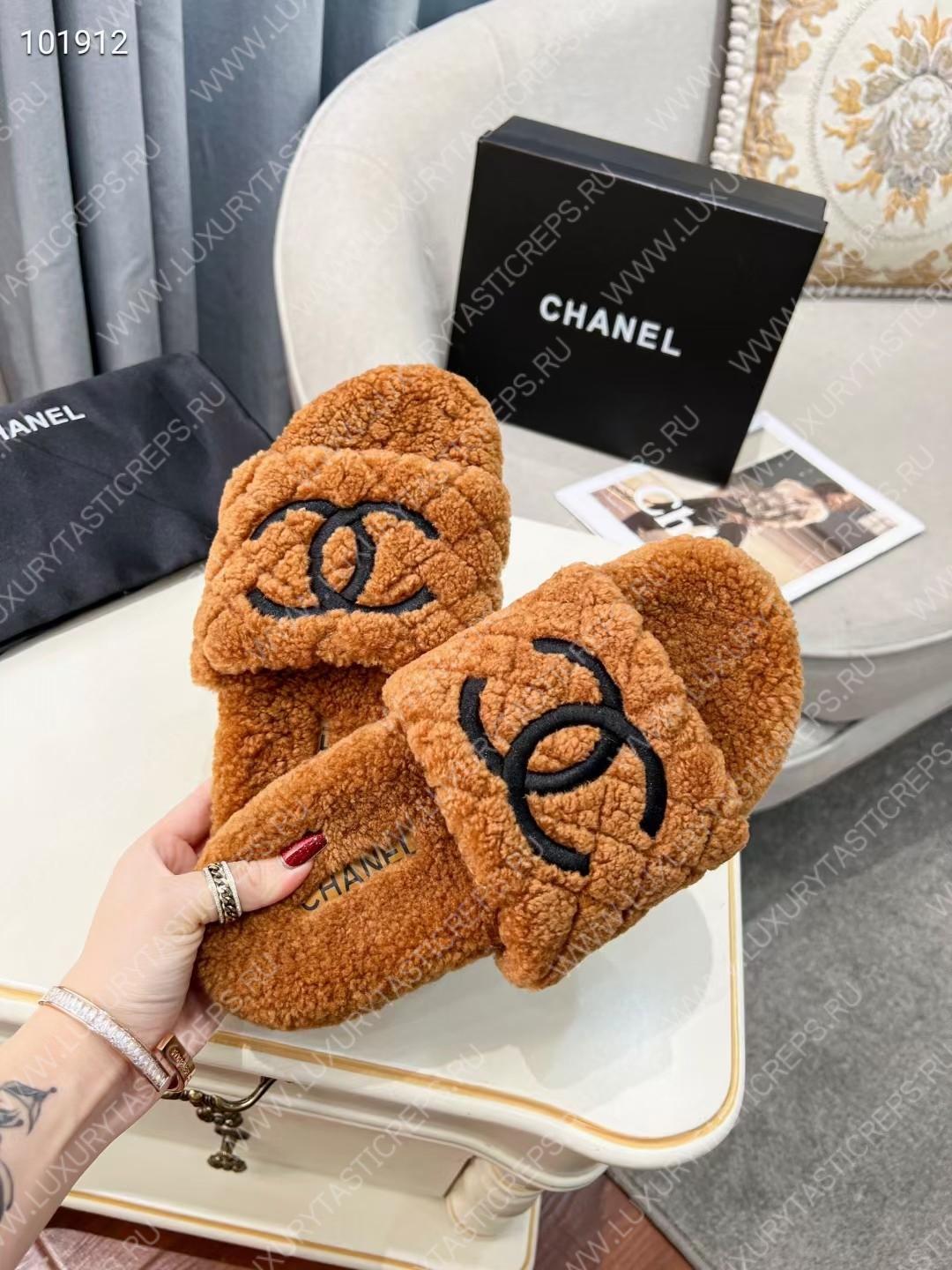 Ch*el wool mules brown g39059