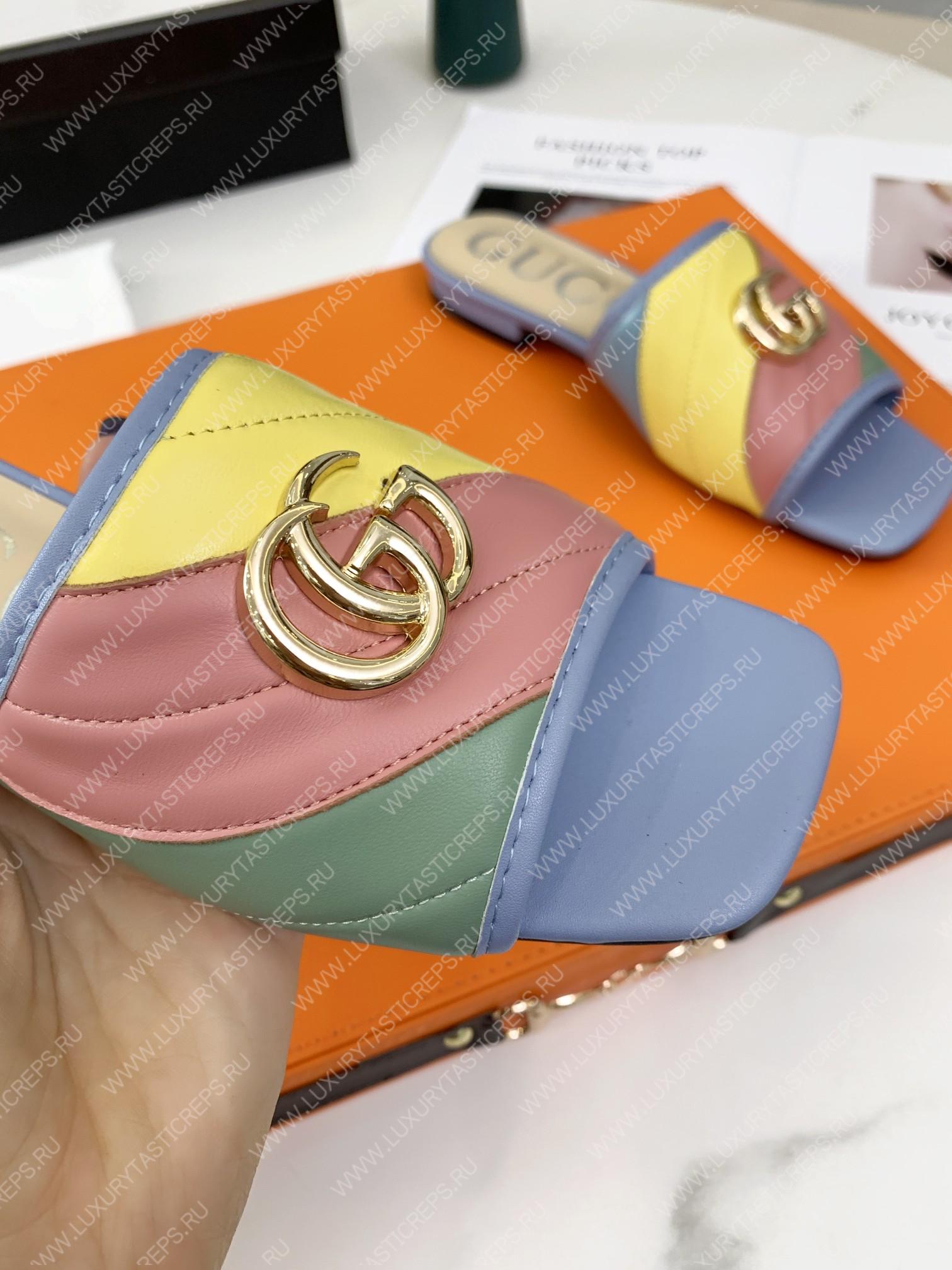 G*u*i double g rainbow mules multicolour 15425109