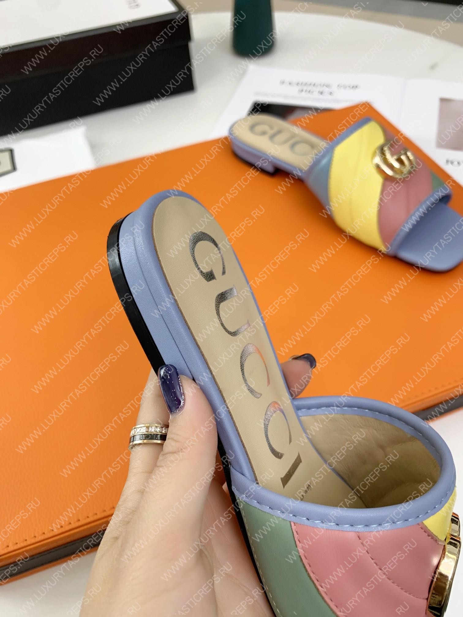 G*u*i double g rainbow mules multicolour 15425109