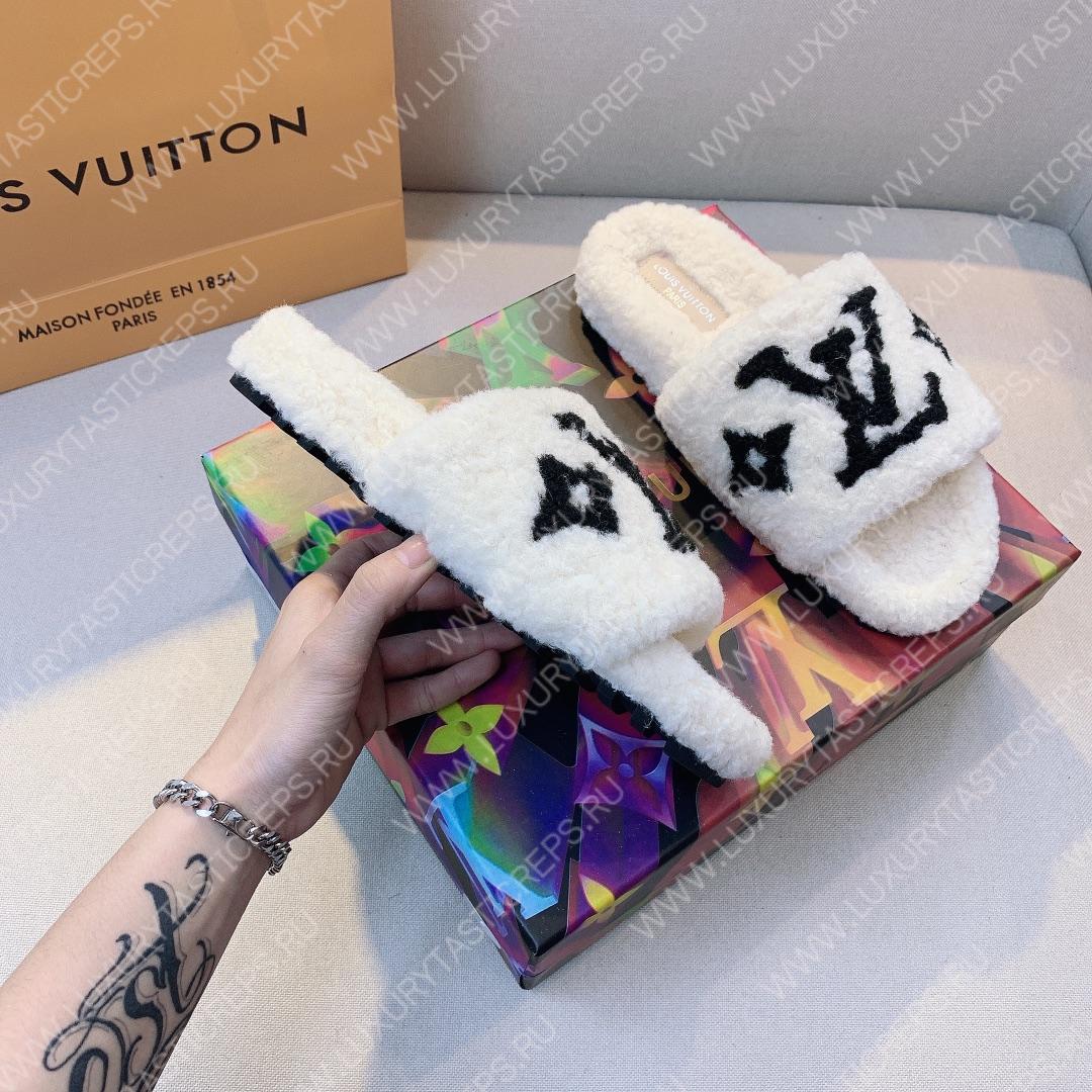 l**is V*t*n paseo flat comfort mule white/black 1a8vgh