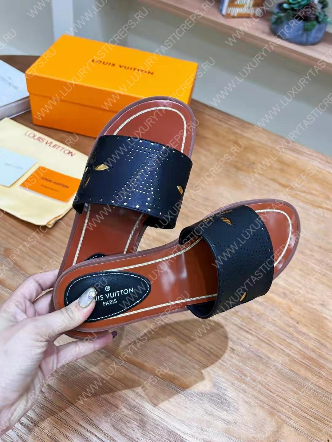 l**is V*t*n flat mule black 1aadiw