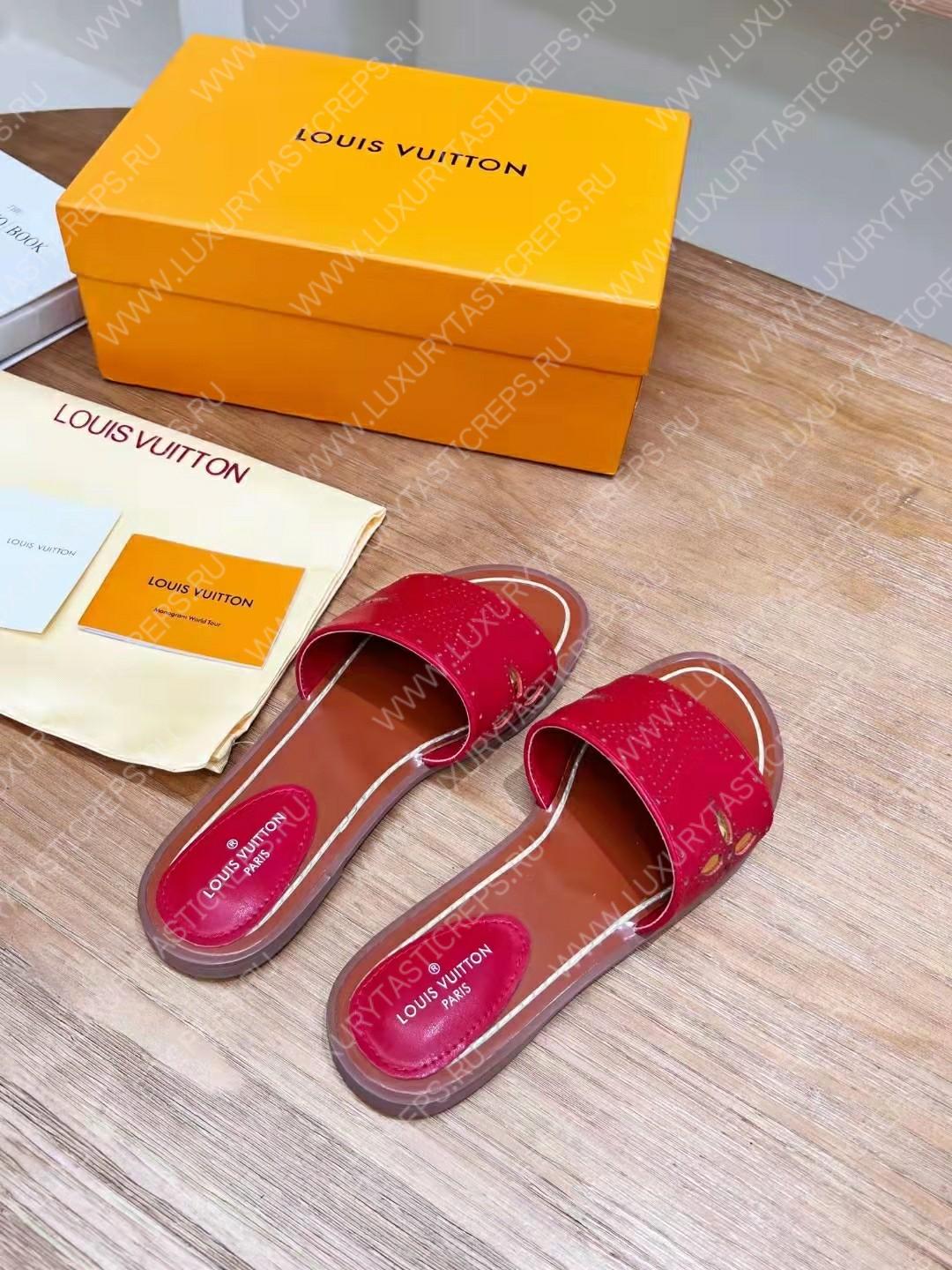 l**is V*t*n flat mule red 1aadiw