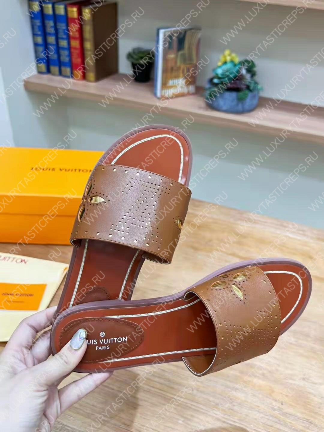 l**is V*t*n flat mule brown 1aadiw