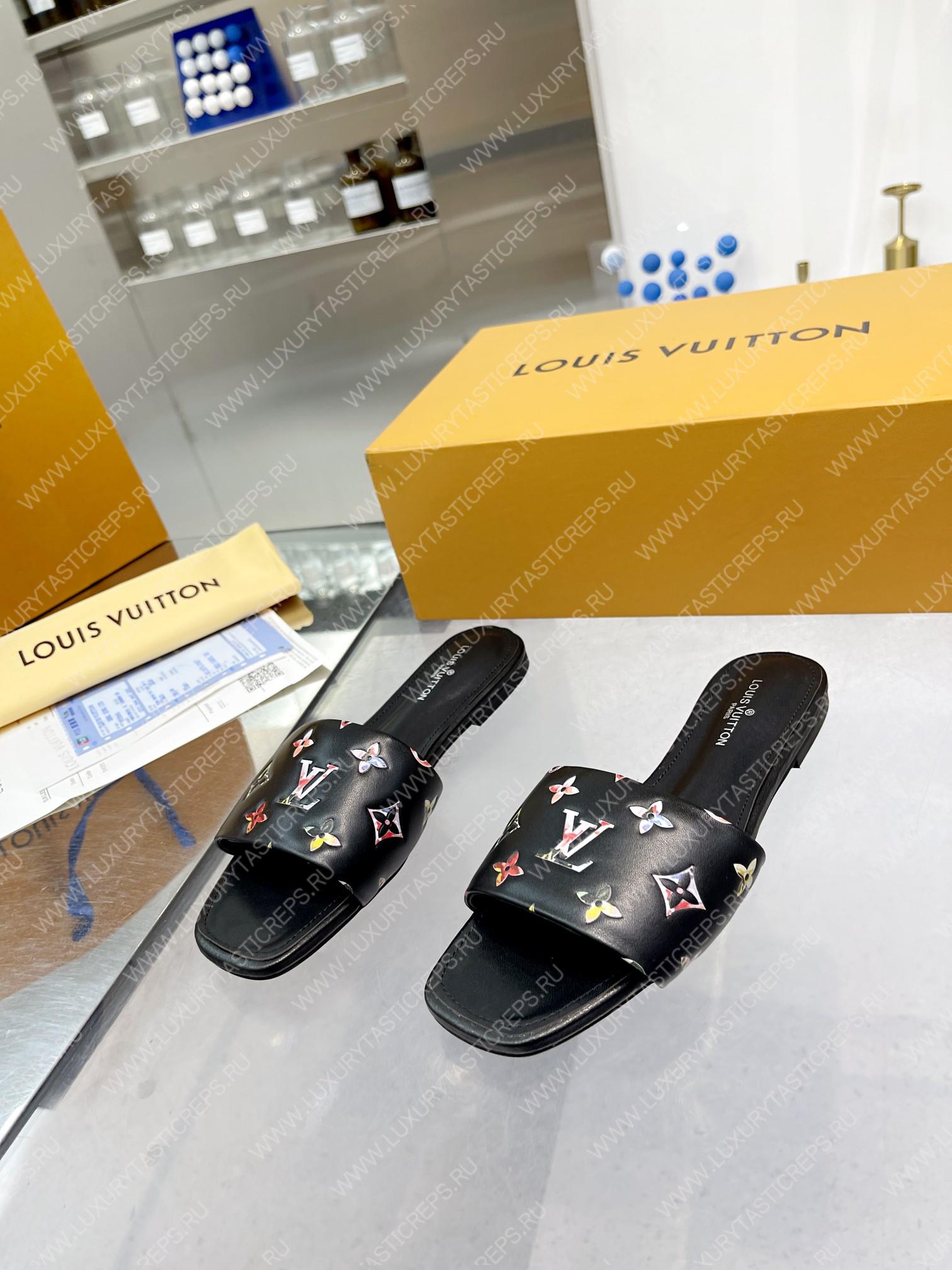 l**is V*t*n revival flat mules black 1aaor5