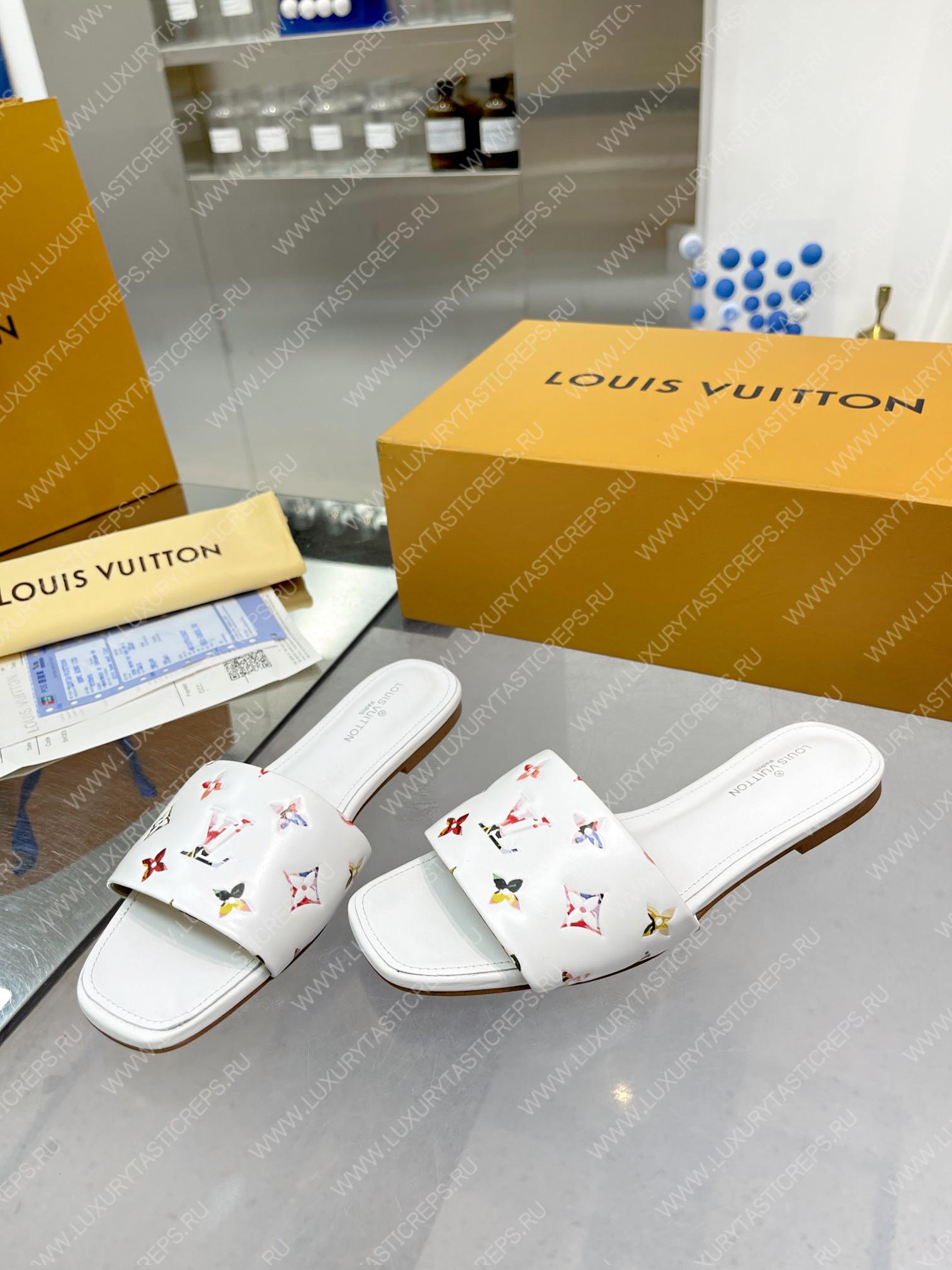 l**is V*t*n revival flat mules white 1aaor5