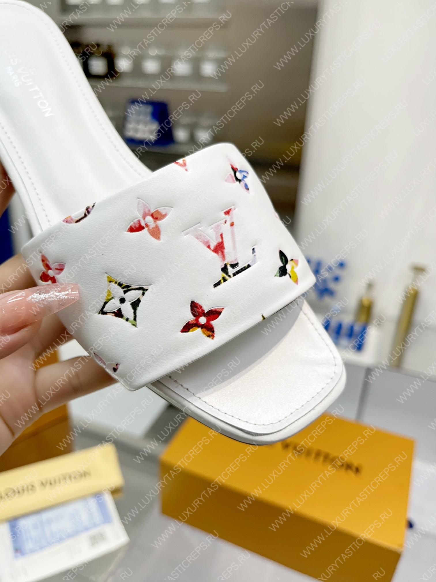 l**is V*t*n revival flat mules white 1aaor5