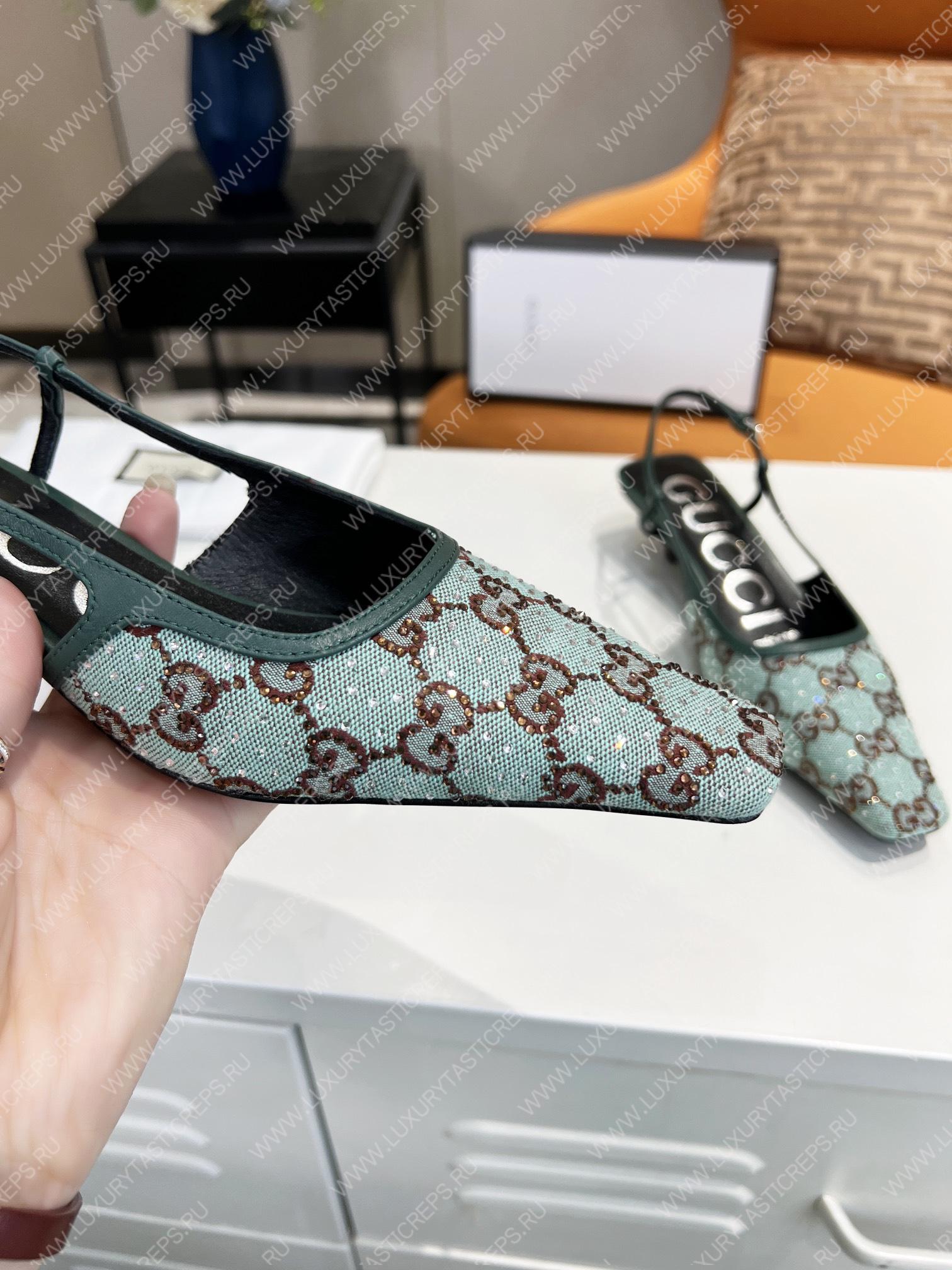 G*u*i gg slingback pump green 693210