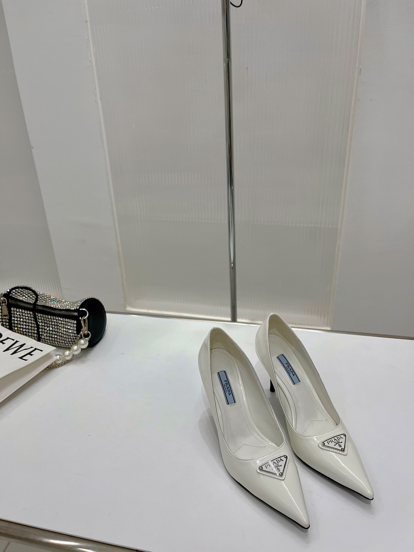 Pra*a slingback pump white 1i001n