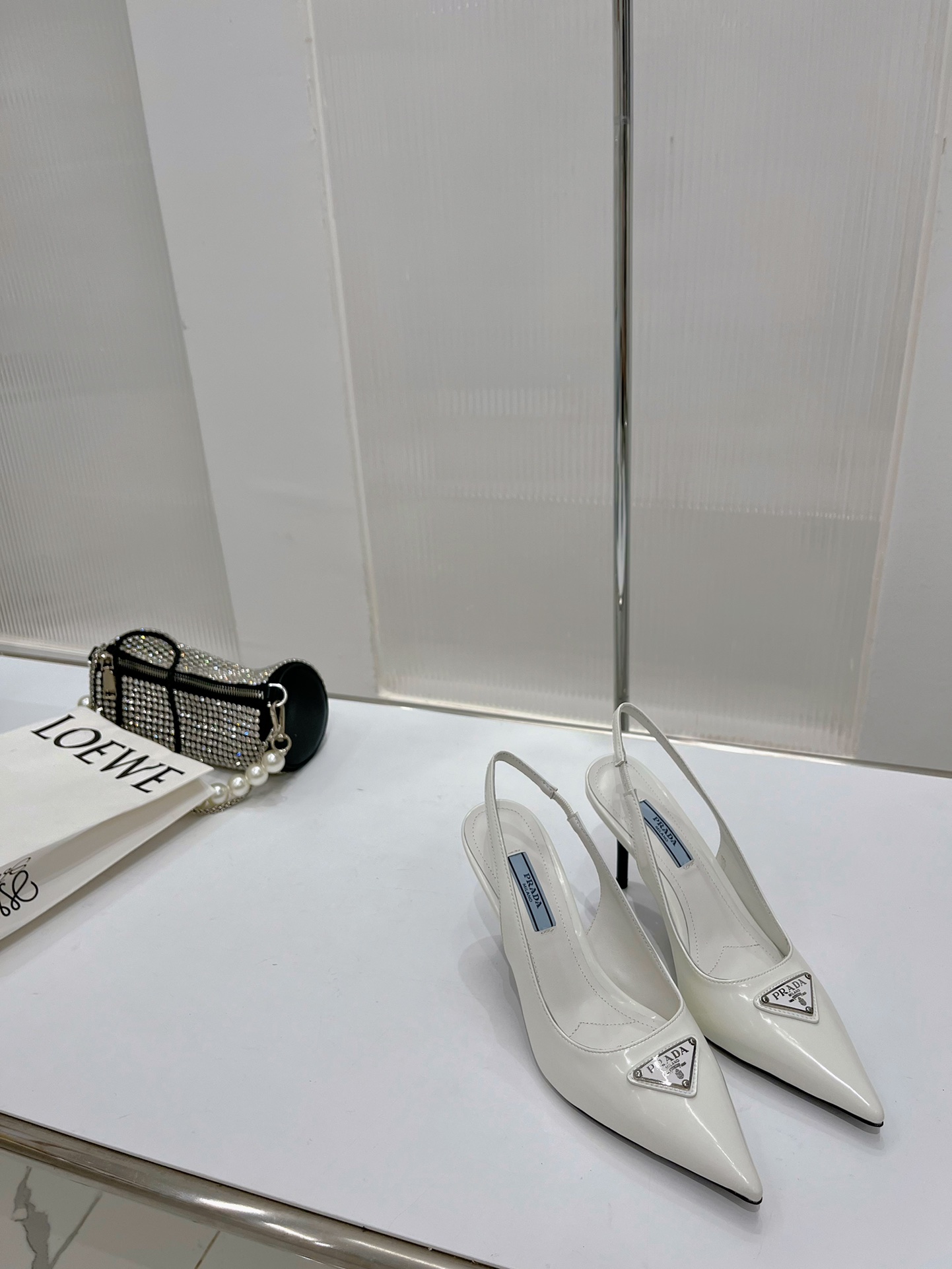 Pra*a slingback pump white 1i002n