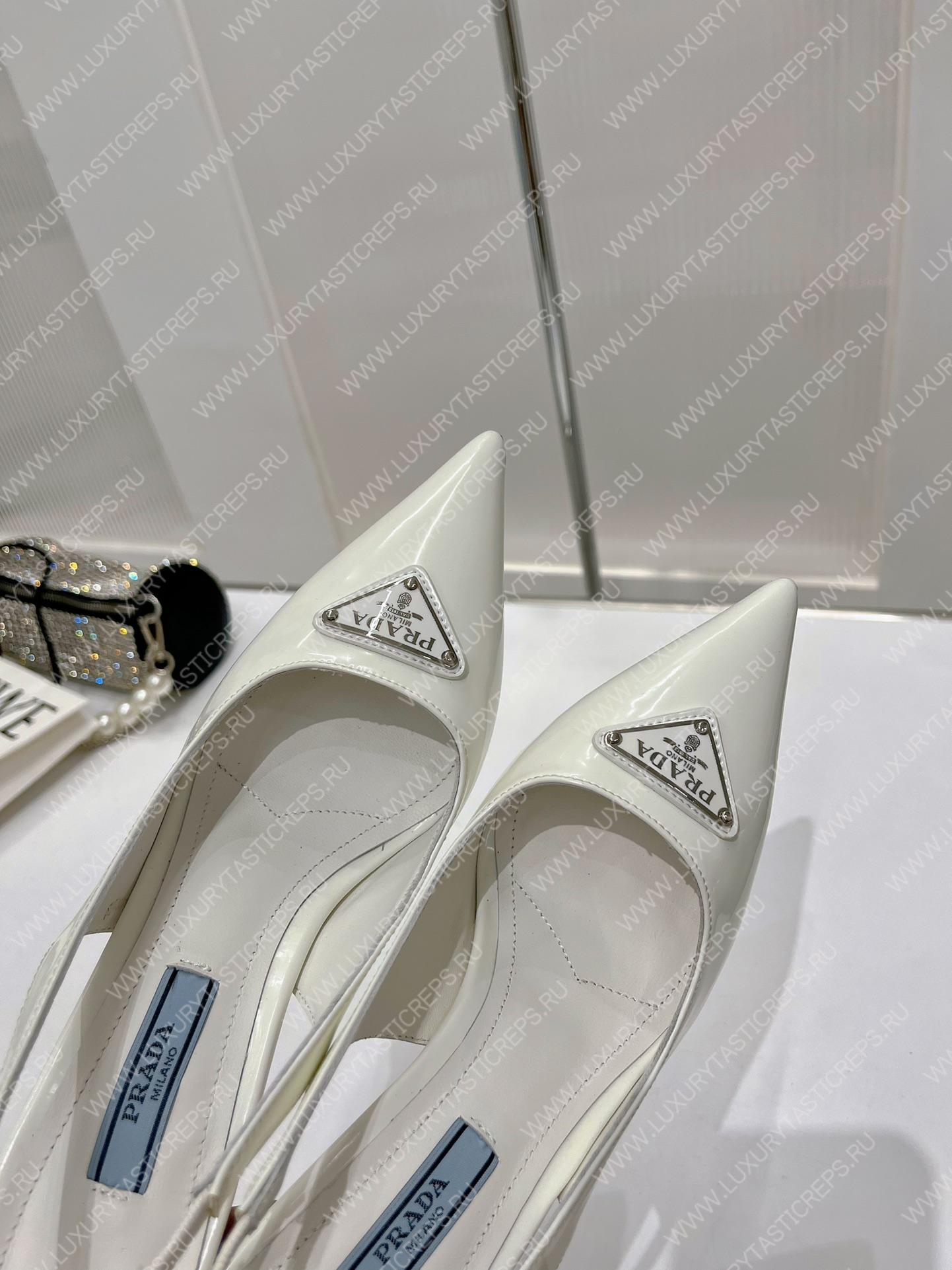 Pra*a slingback pump white 1i002n