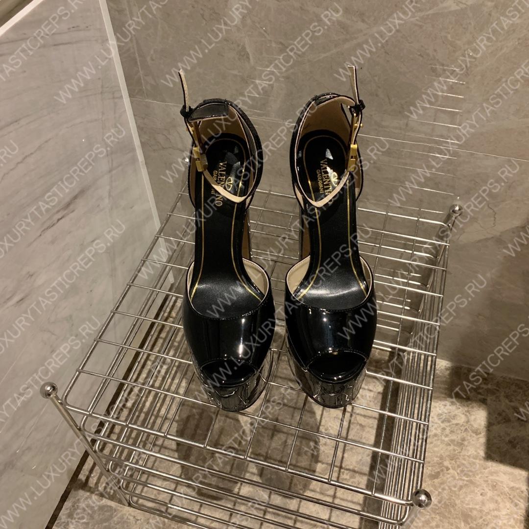 VALENTINO TAN-GO PLATFORM SANDAL BLACK 1W2S0FE0VNE_I16