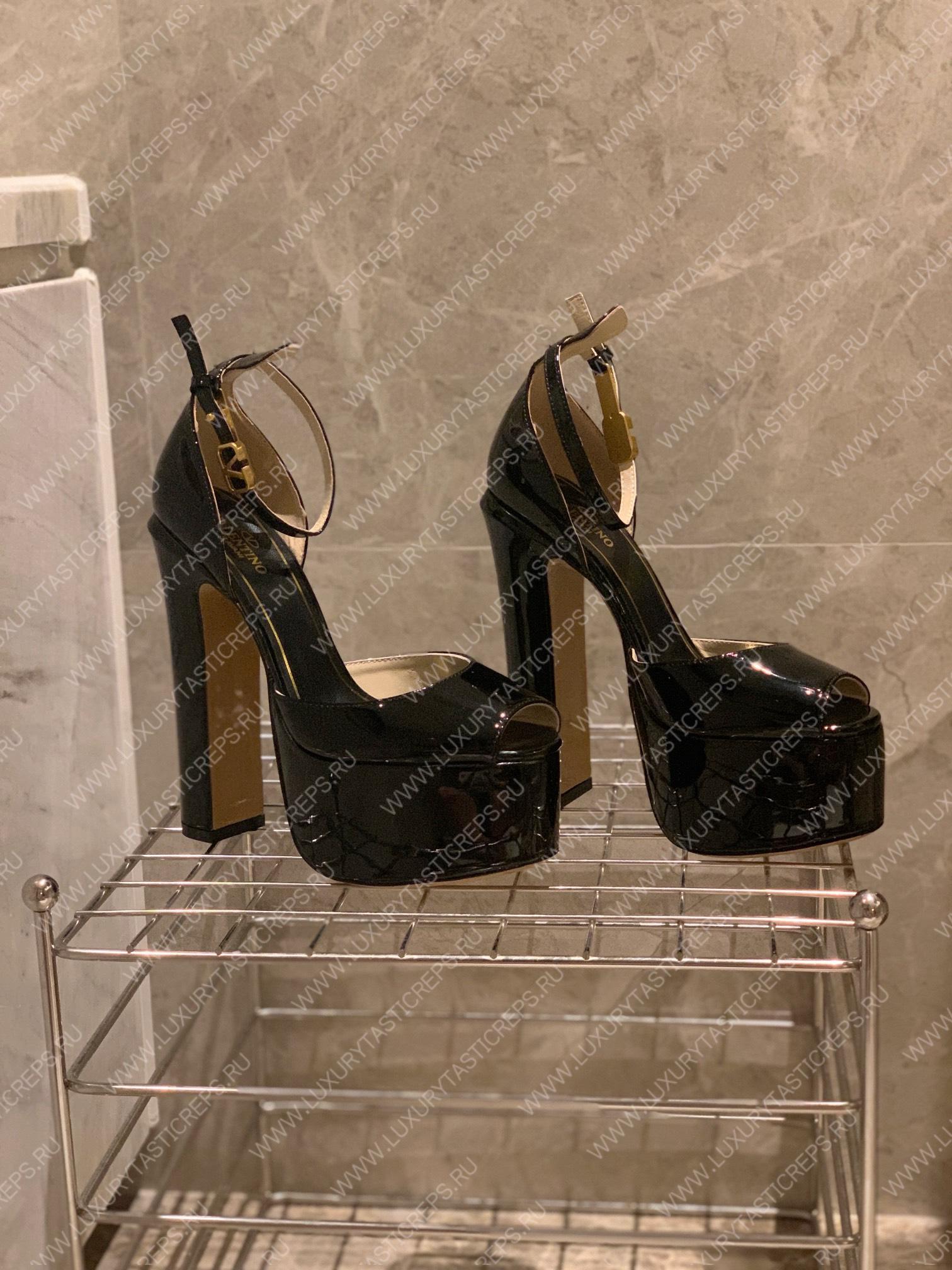VALENTINO TAN-GO PLATFORM SANDAL BLACK 1W2S0FE0VNE_I16