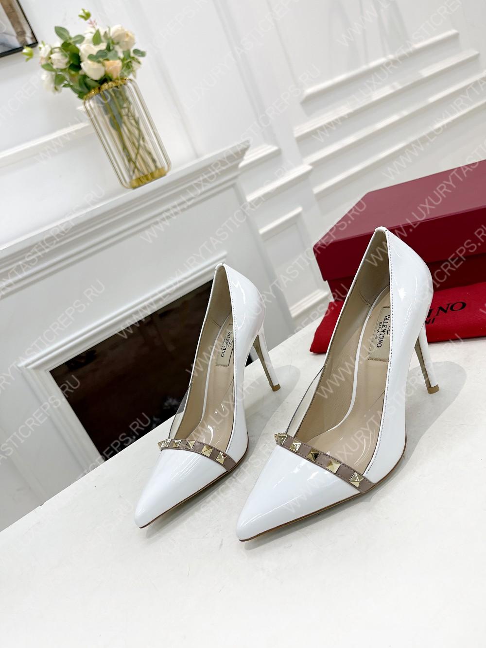 VALENTINO V BUCKLE PUMPS WHITE 1W2S0FH8LAFGF9
