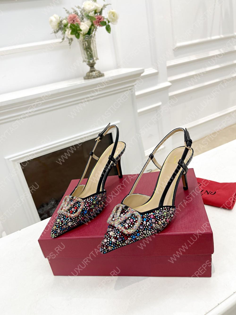 VALENTINO VLOGO SIGNATURE SLINGBACK PUMP MULTICOLOUR ZW2S0R01MZF0NO