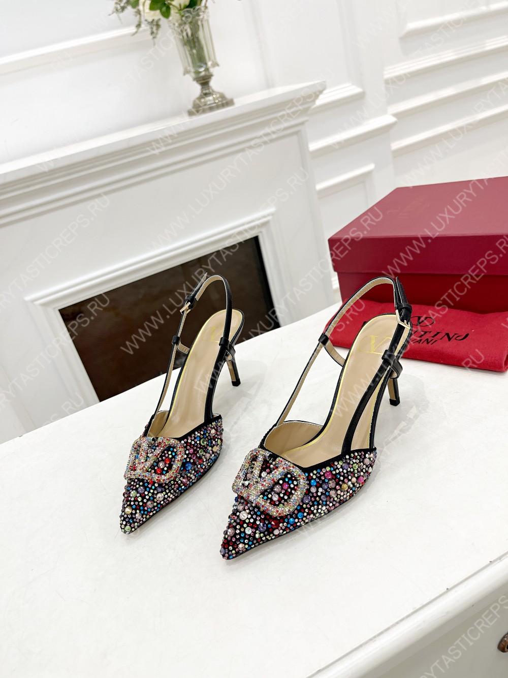 VALENTINO VLOGO SIGNATURE SLINGBACK PUMP MULTICOLOUR ZW2S0R01MZF0NO