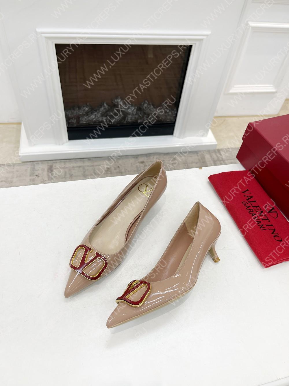 VALENTINO V BUCKLE PUMPS BEIGE 1W2S0FH8LAFGF9