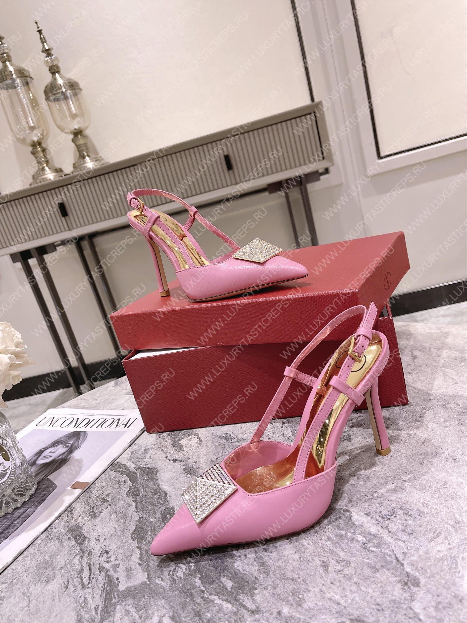 VALENTINO ONE STUD PUMP WITH CRYSTALS PINK 1W0S0FH8ENLUWQ
