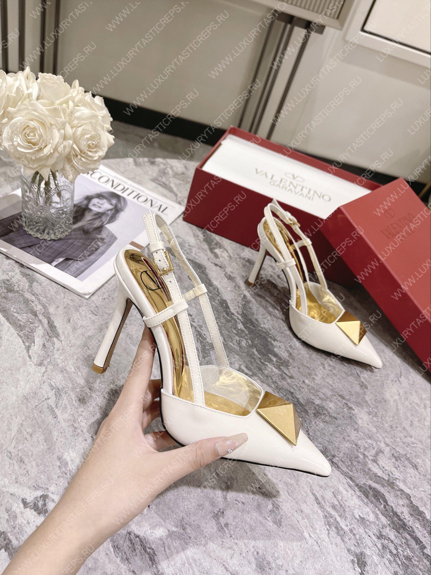 VALENTINO SLINGBACK LIGHT IVORY WS0R01TMK