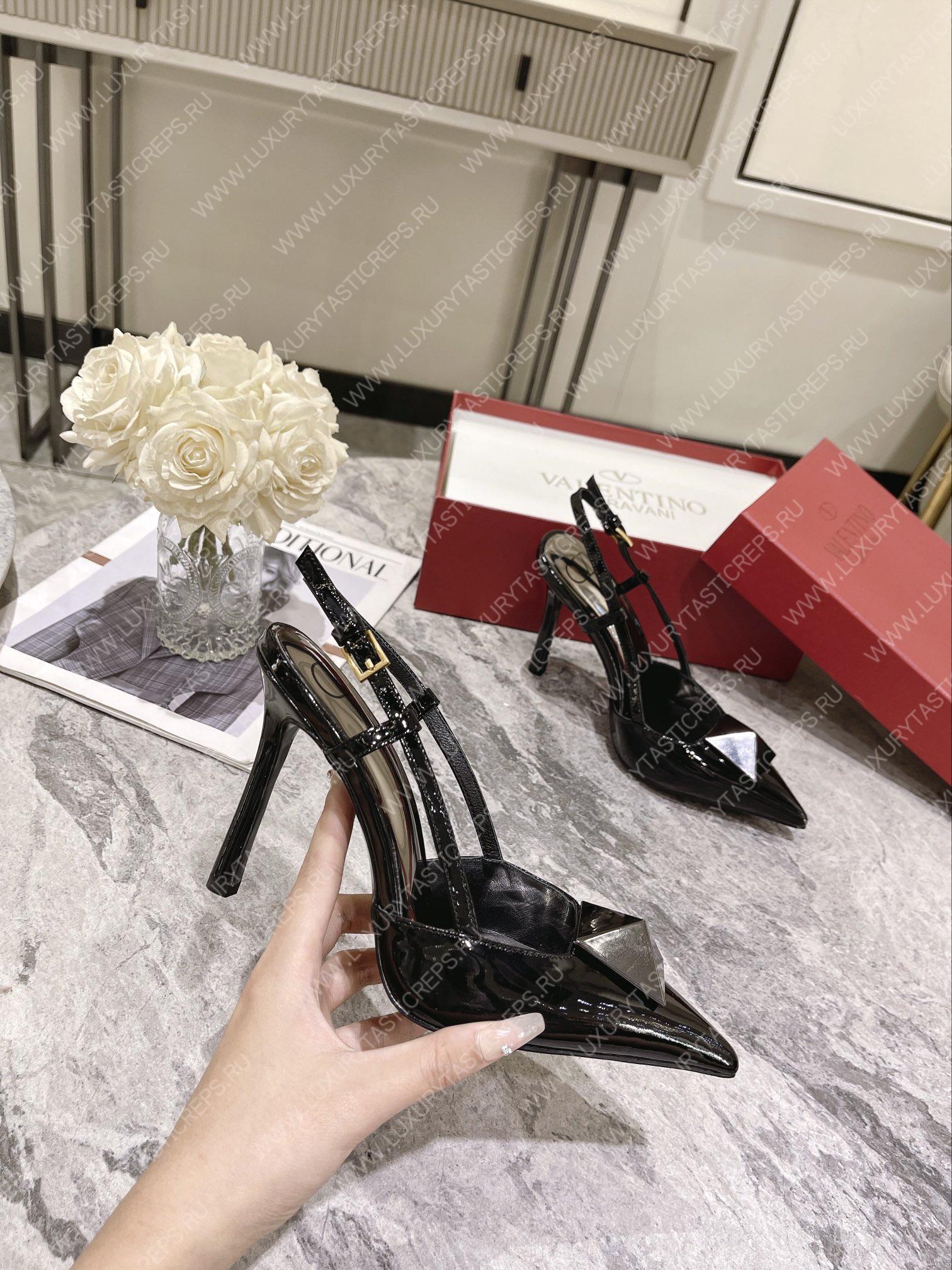 VALENTINO SLINGBACK BLACK WS0R01TMK
