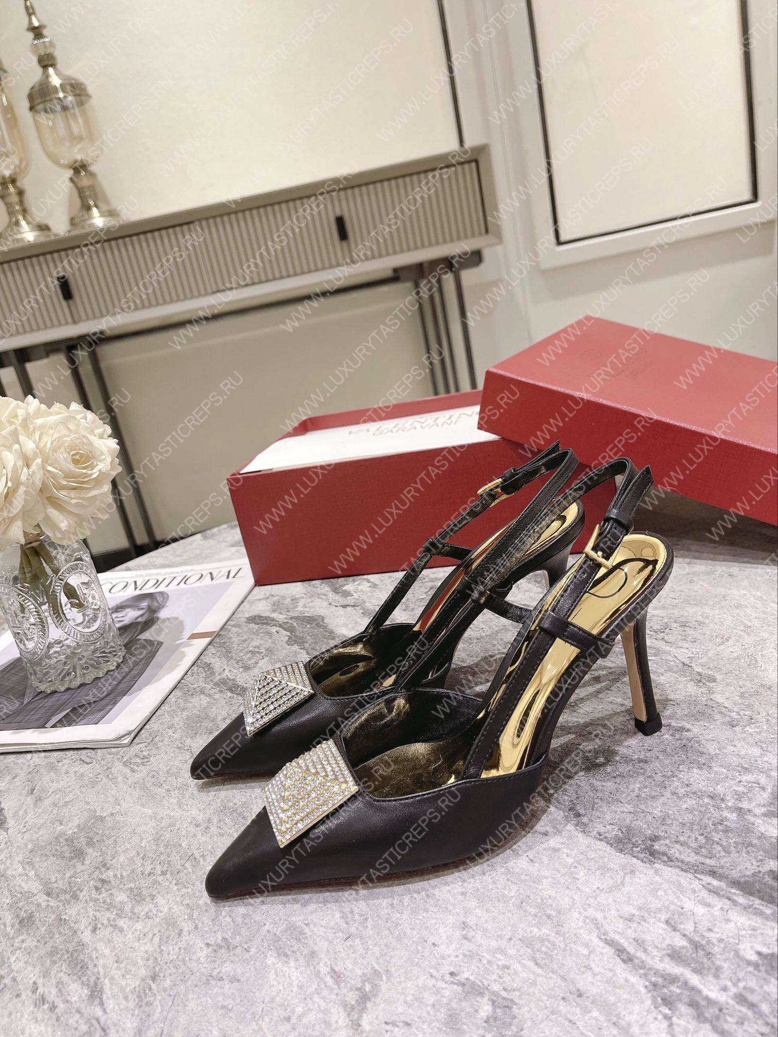 VALENTINO SLINGBACK BLACK WS0R01TMK