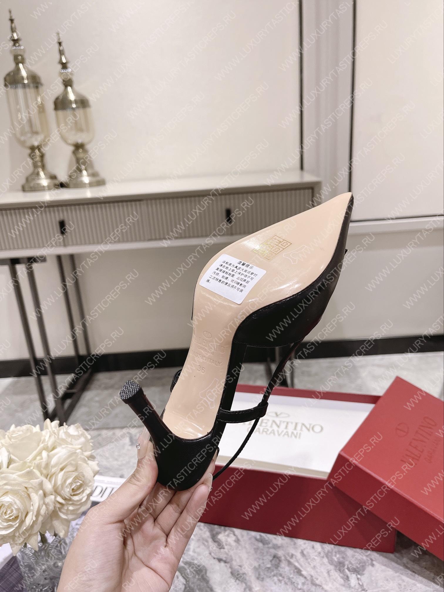 VALENTINO SLINGBACK BLACK WS0R01TMK