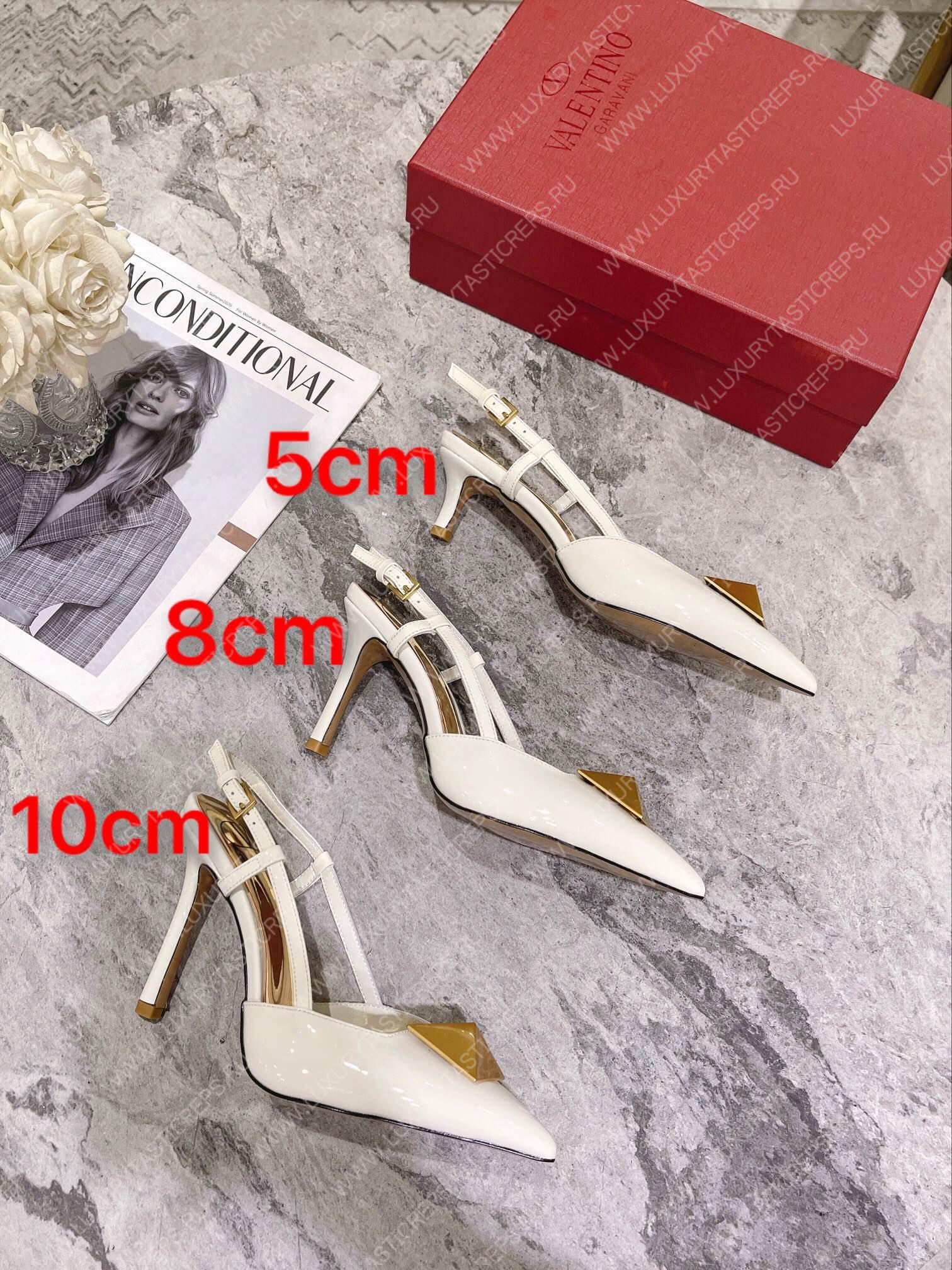 VALENTINO SLINGBACK WHITE WS0R01TMK