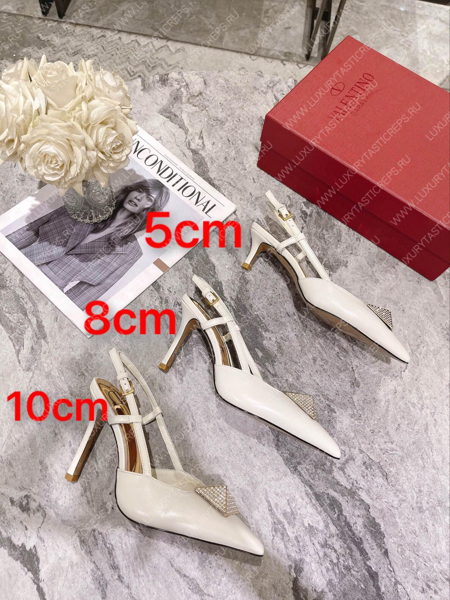 VALENTINO SLINGBACK WHITE WS0R01TMK