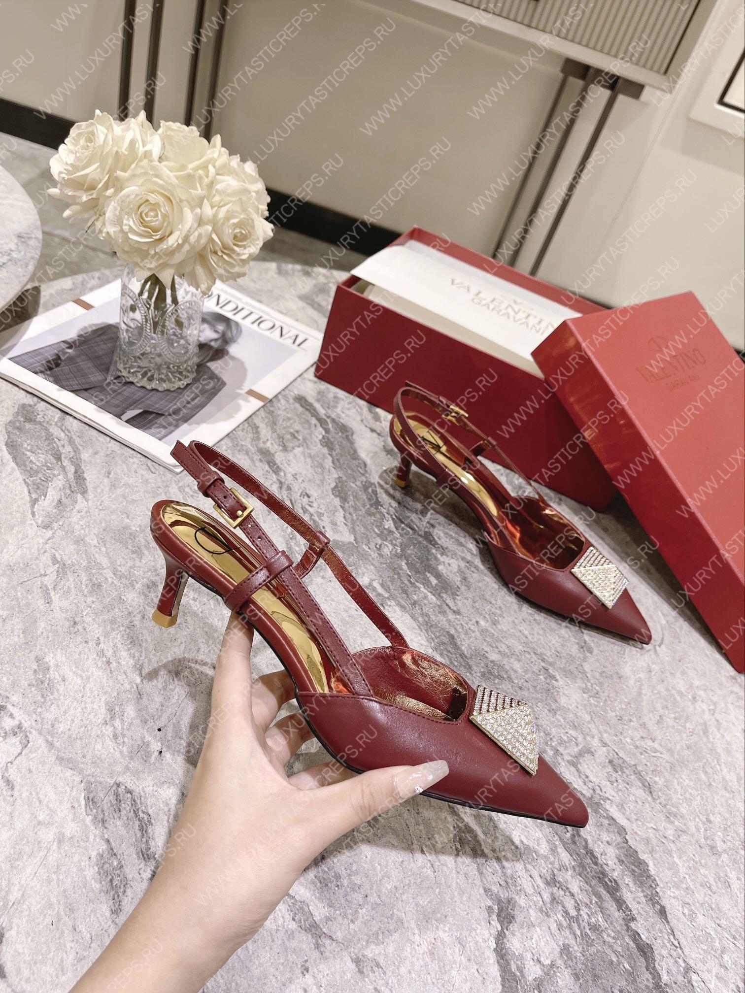 VALENTINO SLINGBACK ROSSO VALENTINO WS0R01TMK