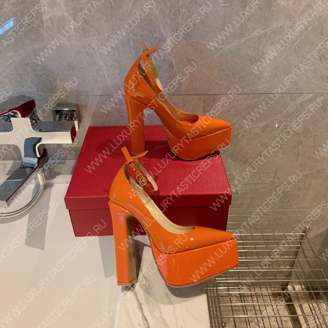 VALENTINO TAN-GO PLATFORM PUMP ORANGE WS0DQ3VNE_0NO