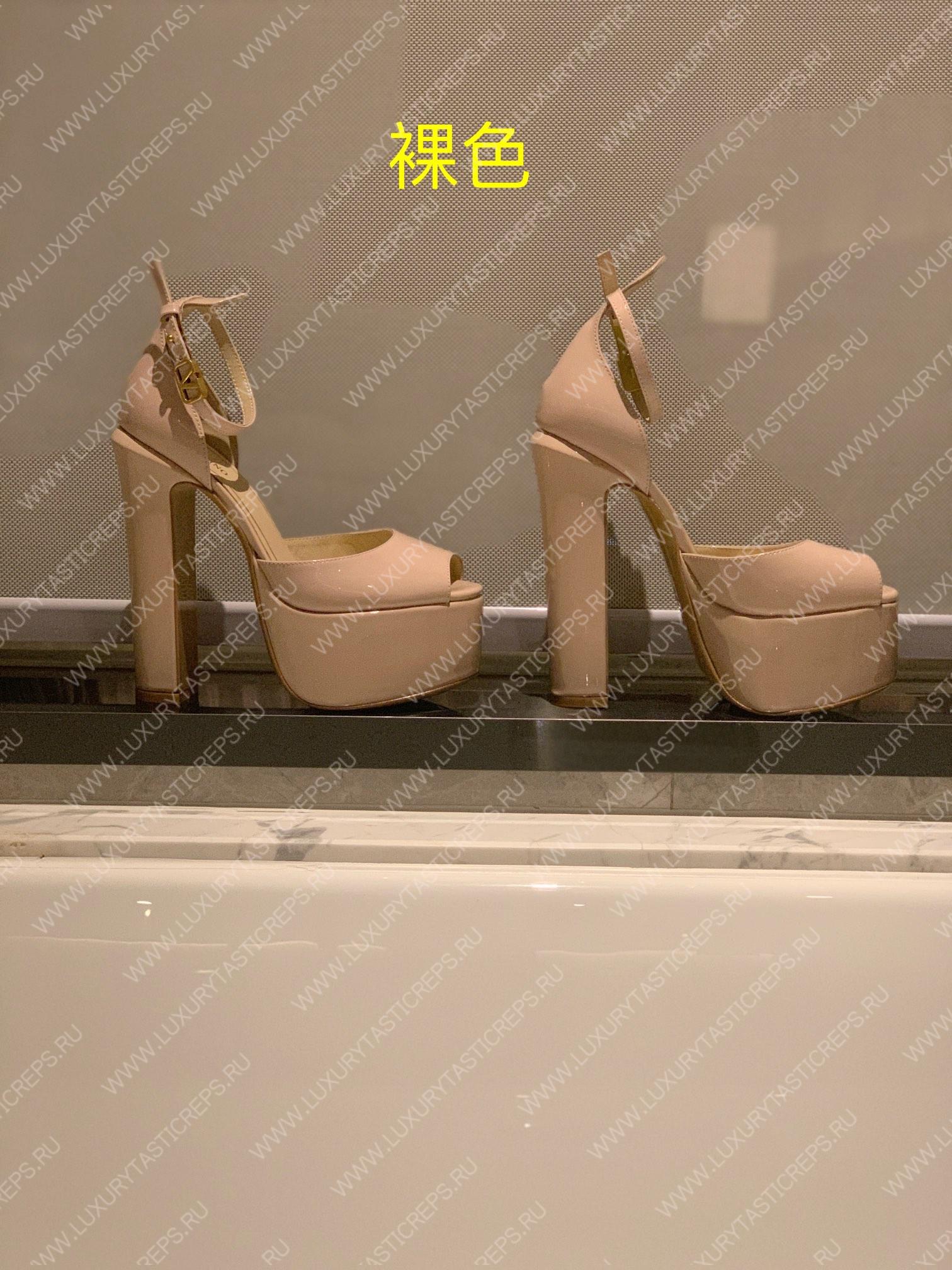VALENTINO TAN-GO PLATFORM SANDAL FAWN 1W2S0FE0VNE_I16