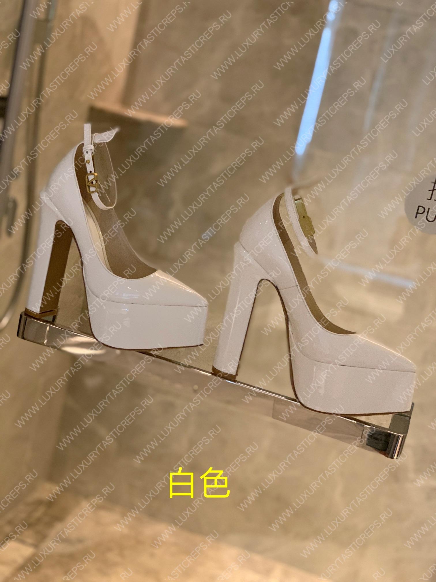 VALENTINO TAN-GO PLATFORM PUMP WHITE WS0DQ3VNE_0NO