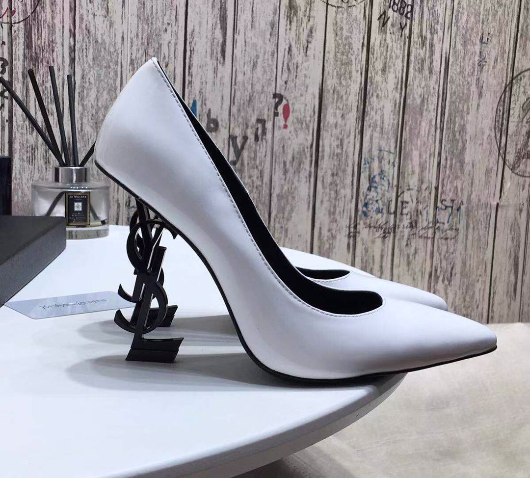 YVES SAINT LAURENT OPYUM PUMPS WHITE 4720110NPVV1000