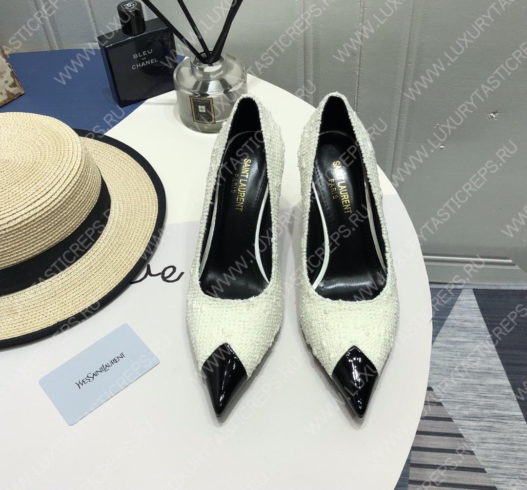 YVES SAINT LAURENT ARIAN 19 PUMPS WHITE 4720110NPVV1000