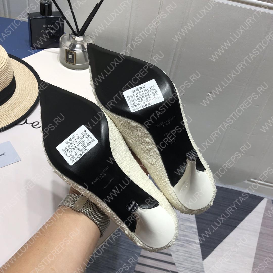 YVES SAINT LAURENT ARIAN 19 PUMPS WHITE 4720110NPVV1000
